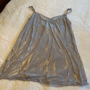 Victoria's Secret Lace Trim Silver baby doll